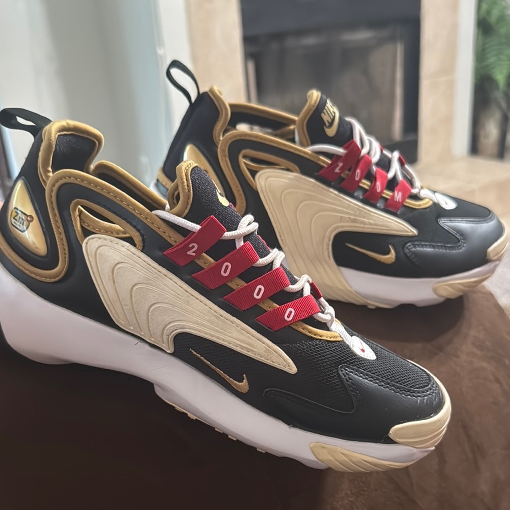 Nike Black and Gold Sneakers